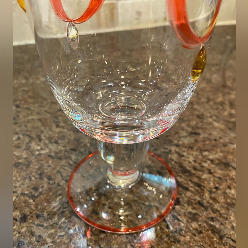 Vintage Festive Holiday Jeweled Drinking Glass 20oz - Picture 4 of 4